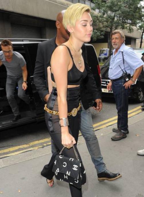 Miley Cyrus Carries Chanel Handbag