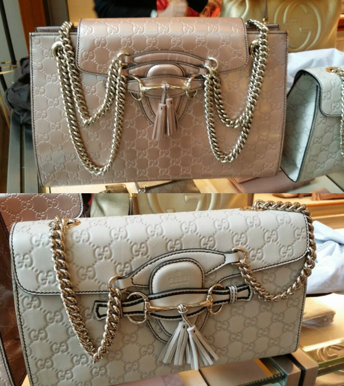 Emily Guccissima Leather Chain Shoulder 